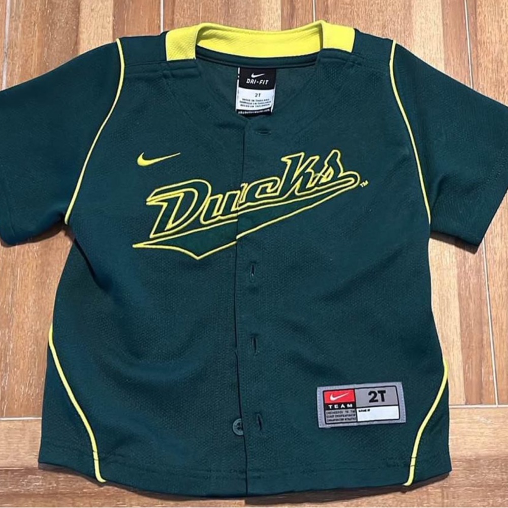Nike Toddler 2T Dri-Fit Oregon Duck Baseball Jersey